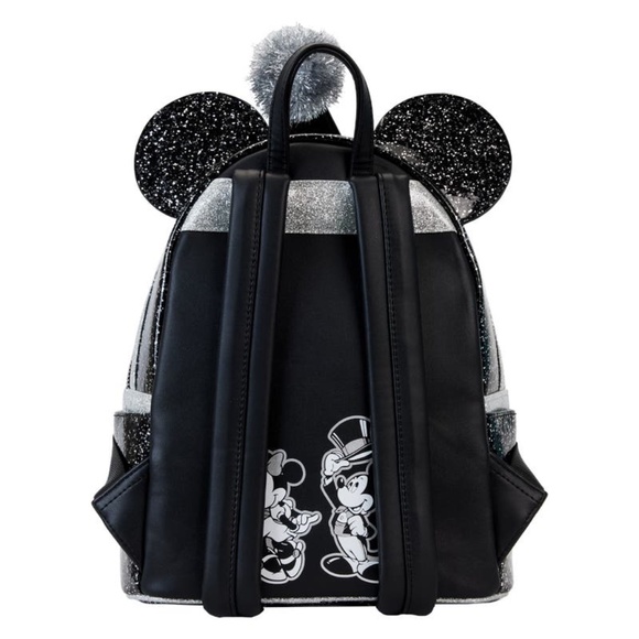 Loungefly Disney Minnie Mouse Exclusive Happy New Year Glitter Mini Backpack - Picture 2 of 5